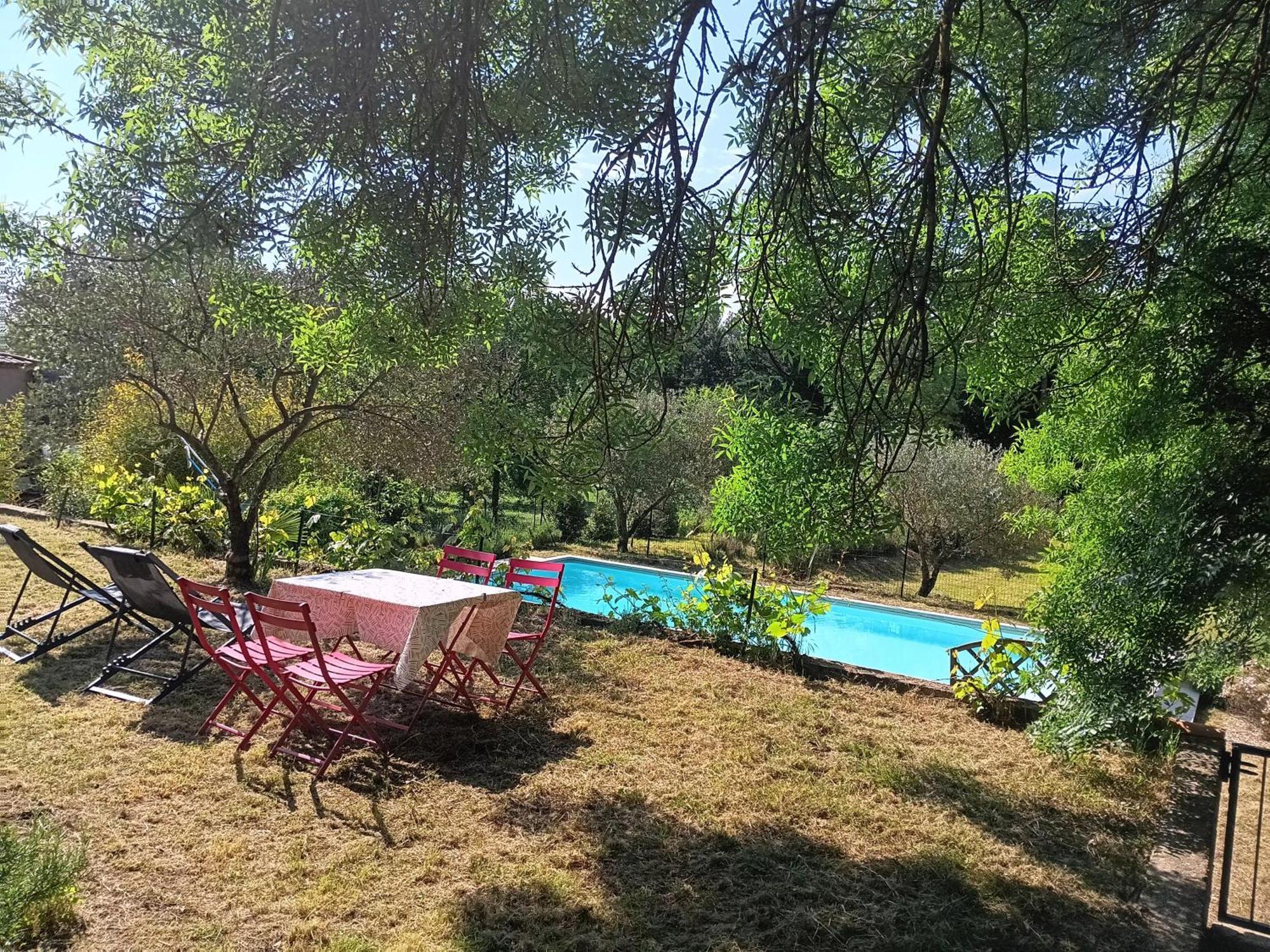 Gîte Gard 4-5 personnes Piscine Saint-Julien-de-Cassagnas Extérieur photo